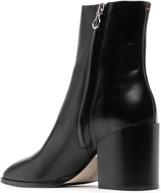 Aeyde Leandra 75mm ankle boots Black