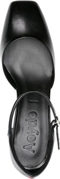 Aeyde Magda 45mm leather pumps Black