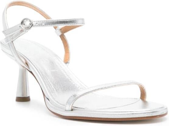 Aeyde Mikita 65mm sandals Silver
