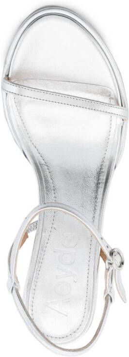 Aeyde Mikita 65mm sandals Silver