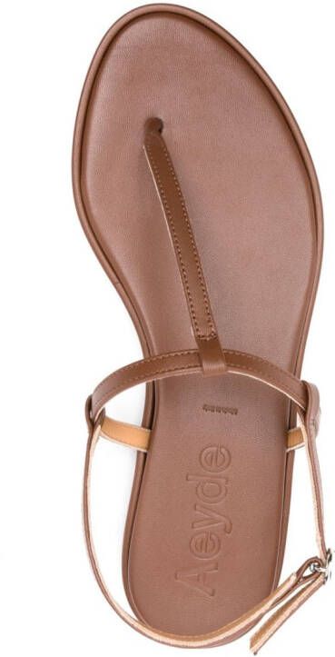 Aeyde Nala leather sandals Brown