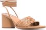 Aeyde Natania leather sandals Brown - Thumbnail 2