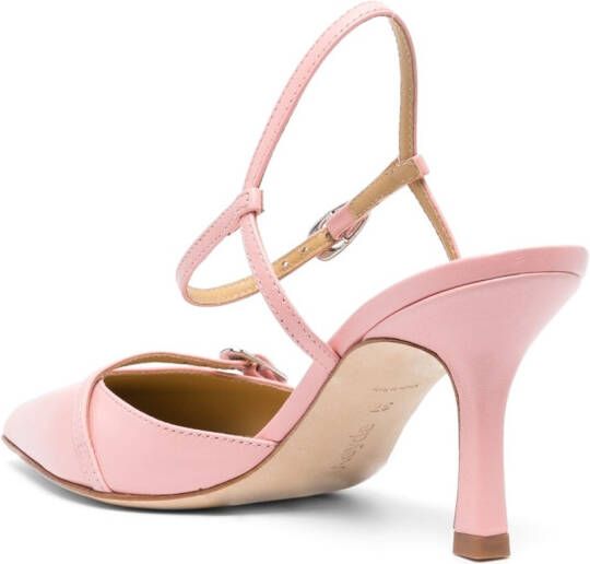 Aeyde pointed-toe buckle-detail pumps Pink