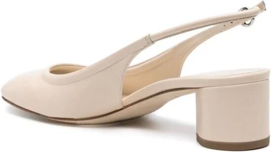 Aeyde Romy 55mm leather pumps Neutrals