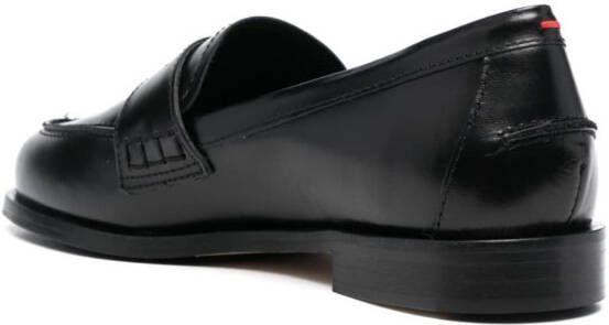 Aeyde round-toe leather loafers Black