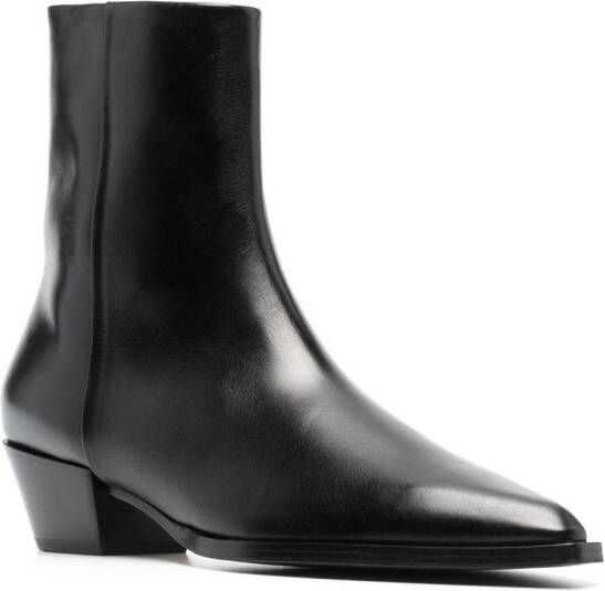 Aeyde Ruby leather ankle boots Black