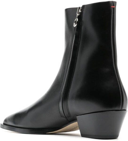 Aeyde Ruby leather ankle boots Black