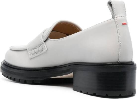 Aeyde Ruth 40mm round-toe loafers Grey