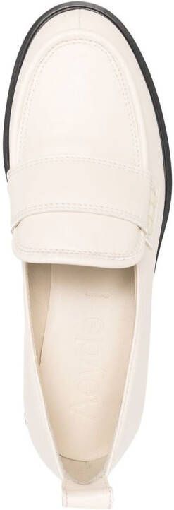 Aeyde Ruth chunky heeled loafers Neutrals
