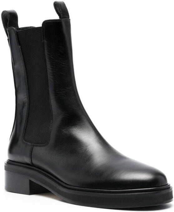 Aeyde Simone tall leather boots Black