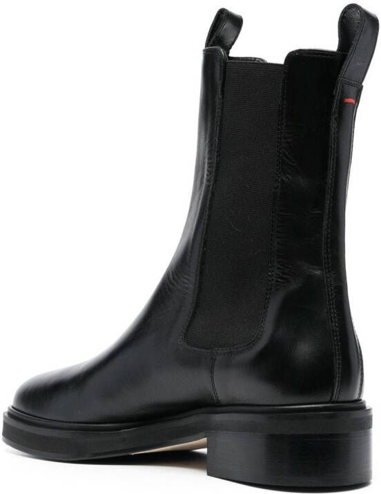 Aeyde Simone tall leather boots Black