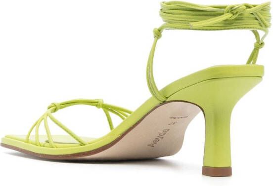 Aeyde strappy mid-heel sandals Green