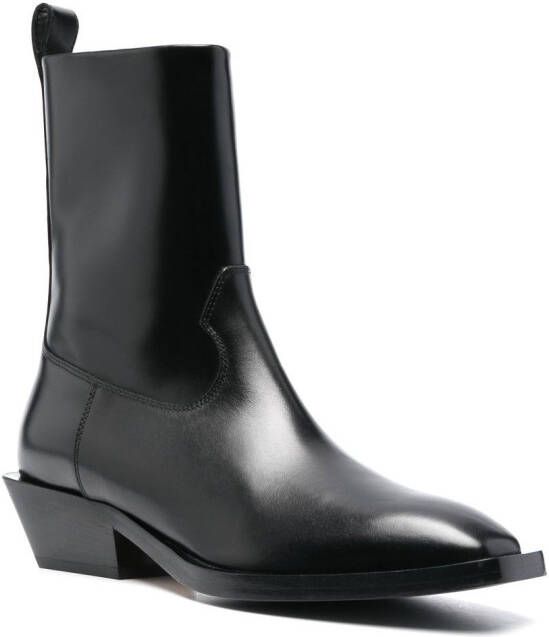 Aeyde tapered-heel ankle boots Black
