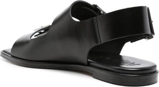 Aeyde Thekla leather sandals Black