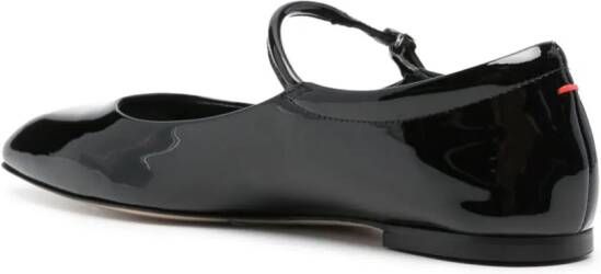 Aeyde Uma leather ballerina shoes Black