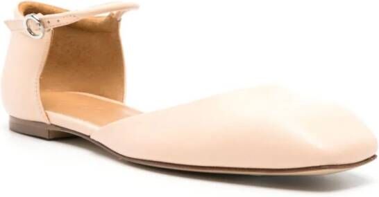 Aeyde Uma leather ballerina shoes Neutrals