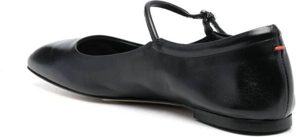 Aeyde Uma square-toe ballerina shoes Black