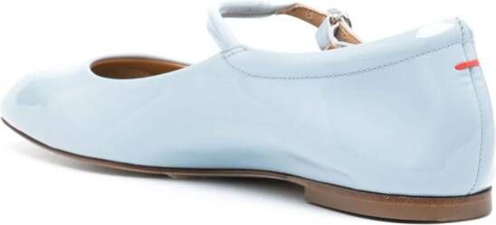 Aeyde Uma square-toe ballerina shoes Blue