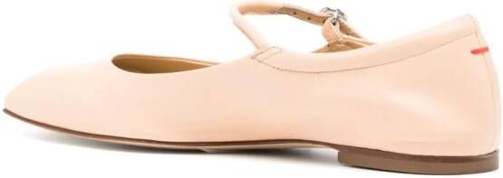 Aeyde Uma square-toe ballerina shoes Pink
