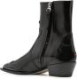 Aeyde Western-style leather ankle boots Black - Thumbnail 3