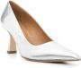 Aeyde Xandra 75mm leather pumps Silver - Thumbnail 2