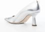 Aeyde Xandra 75mm leather pumps Silver - Thumbnail 3