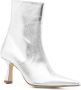 Aeyde Zuri 75mm ankle boots Silver - Thumbnail 2