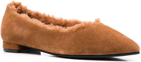 Age of Innocence Anais pointed ballerina shoes Brown