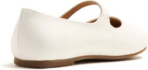 Age of Innocence Elin leather ballerina shoes White