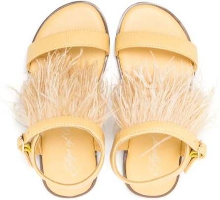 Age of Innocence Elle leather sandals Yellow