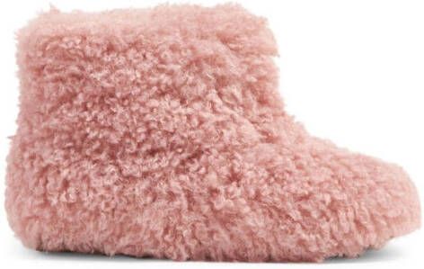 Age of Innocence faux-shearling ankle boots Pink