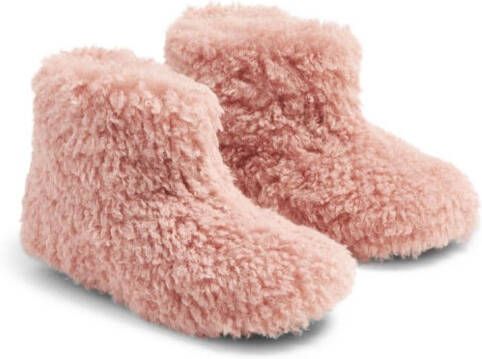 Age of Innocence faux-shearling ankle boots Pink