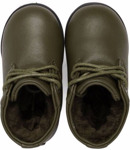 Age of Innocence Gents lace-up leather ankle boots Green