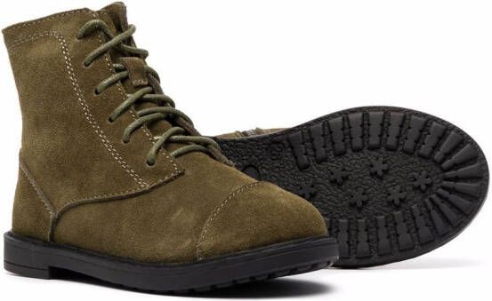 Age of Innocence Gents lace-up suede ankle boots Green