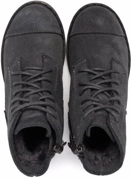 Age of Innocence Gents lace-up suede ankle boots Grey