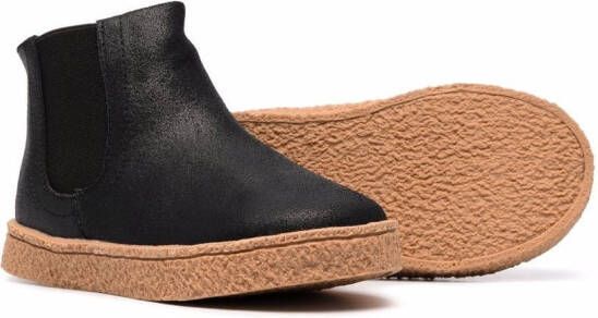 Age of Innocence Gents shearling-lined suede ankle boots Black
