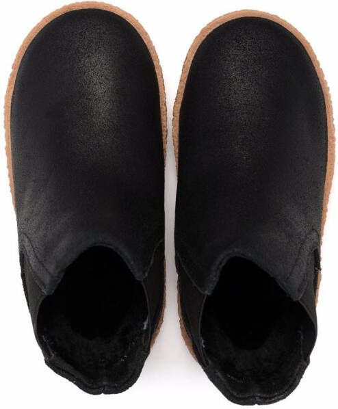 Age of Innocence Gents shearling-lined suede ankle boots Black