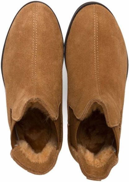 Age of Innocence Gents shearling-lined suede Chelsea boots Brown