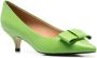 Age of Innocence Jacqueline 50mm bow-embellished pumps Green - Thumbnail 2