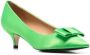 Age of Innocence Jacqueline 50mm bow-embellished pumps Green - Thumbnail 2