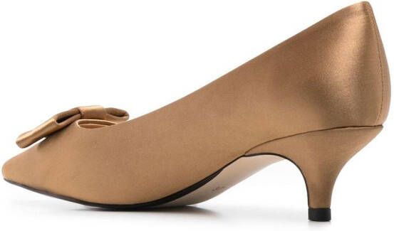 Age of Innocence Jacqueline 50mm bow-embellished pumps Neutrals