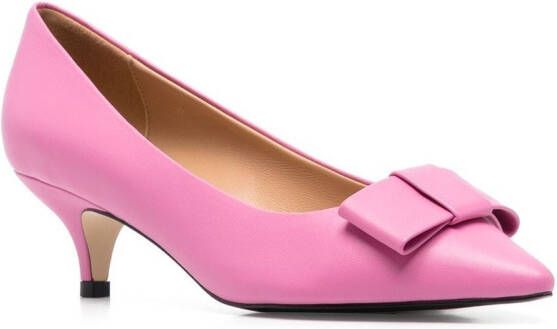 Age of Innocence Jacqueline 50mm bow-embellished pumps Pink