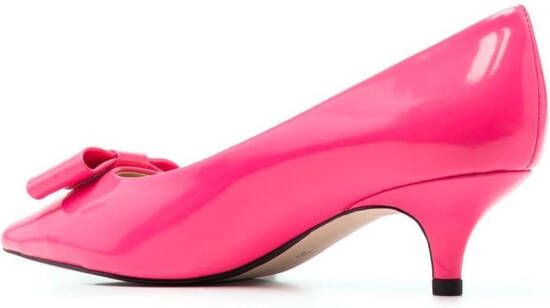 Age of Innocence Jacqueline 50mm bow-embellished pumps Pink