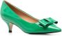 Age of Innocence Jacqueline 60mm bow-embellished pumps Green - Thumbnail 2