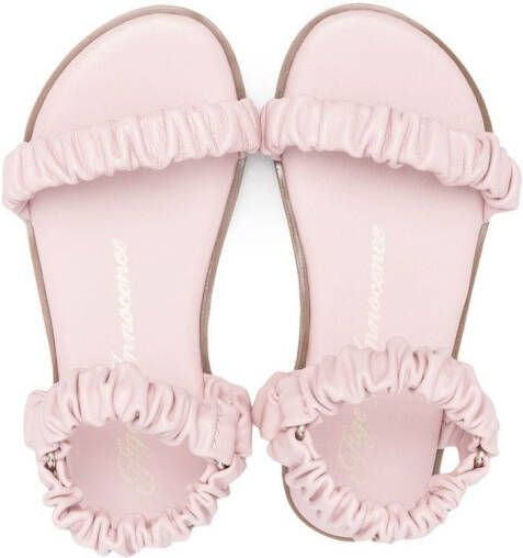 Age of Innocence Kyle ruched open-toe sandals Pink