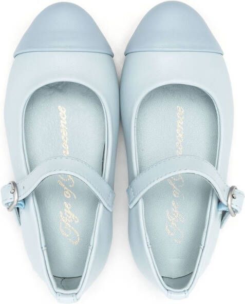 Age of Innocence leather ballerina shoes Blue