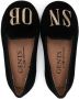 Age of Innocence logo-embroidered suede ballerina shoes Black - Thumbnail 3