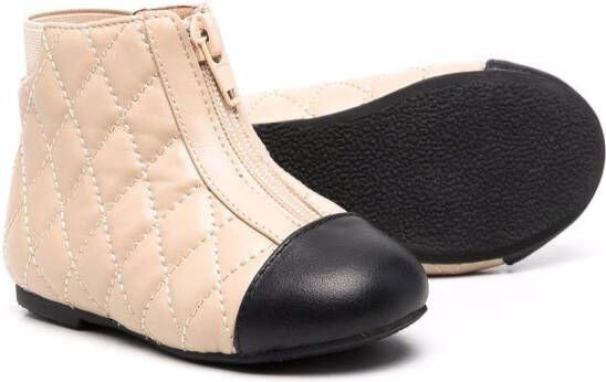 Age of Innocence Nicole quilted ankle boots Neutrals