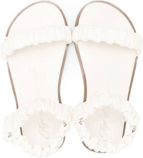 Age of Innocence ruched-strap detail sandals Neutrals