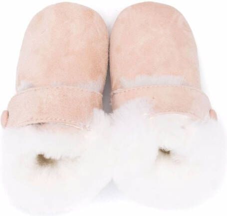 Age of Innocence shearling-lined slipper boots Pink